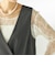 little black:〈手洗い可能〉2WAY レース ロング スリーブ TEE