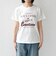 《予約》SHIPS Colors:〈洗濯機可能〉フロッキー コンビ プリント TEE◆