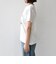 《予約》SHIPS Colors:〈洗濯機可能〉フロッキー コンビ プリント TEE◆