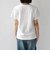 《予約》SHIPS Colors:〈洗濯機可能〉フロッキー コンビ プリント TEE◆