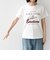 《予約》SHIPS Colors:〈洗濯機可能〉フロッキー コンビ プリント TEE◆