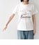 《予約》SHIPS Colors:〈洗濯機可能〉フロッキー コンビ プリント TEE◆