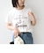 《予約》SHIPS Colors:〈洗濯機可能〉フロッキー コンビ プリント TEE◆