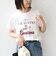 《予約》SHIPS Colors:〈洗濯機可能〉フロッキー コンビ プリント TEE◆