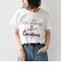 SHIPS Colors:〈洗濯機可能〉フロッキー コンビ プリント TEE◇