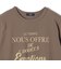《予約》SHIPS Colors:〈洗濯機可能〉フロッキー コンビ プリント TEE◆