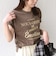 《予約》SHIPS Colors:〈洗濯機可能〉フロッキー コンビ プリント TEE◆