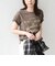 SHIPS Colors:〈洗濯機可能〉フロッキー コンビ プリント TEE◇