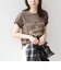 SHIPS Colors:〈洗濯機可能〉フロッキー コンビ プリント TEE◇
