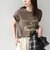 SHIPS Colors:〈洗濯機可能〉フロッキー コンビ プリント TEE◇