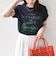 《予約》SHIPS Colors:〈洗濯機可能〉フロッキー コンビ プリント TEE◆