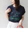 《予約》SHIPS Colors:〈洗濯機可能〉フロッキー コンビ プリント TEE◆