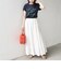 《予約》SHIPS Colors:〈洗濯機可能〉フロッキー コンビ プリント TEE◆