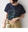 SHIPS Colors:〈洗濯機可能〉フロッキー コンビ プリント TEE◇