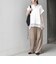 《予約》SHIPS Colors:〈手洗い可能〉ヘム レース スキッパー ブラウス◆
