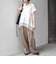 《予約》SHIPS Colors:〈手洗い可能〉ヘム レース スキッパー ブラウス◆