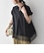 《予約》SHIPS Colors:〈手洗い可能〉ヘム レース スキッパー ブラウス◆