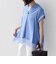 《予約》SHIPS Colors:〈手洗い可能〉ヘム レース スキッパー ブラウス◆