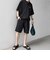 【WEB限定】SHIPS any:〈吸水速乾/UVカット〉ドライタッチ ヘンリーネック Tシャツ＋イージーショーツ＋パッカブルバッグ 3点セット◆