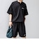 【WEB限定】SHIPS any:〈吸水速乾/UVカット〉ドライタッチ ヘンリーネック Tシャツ＋イージーショーツ＋パッカブルバッグ 3点セット◆