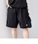 【WEB限定】SHIPS any:〈吸水速乾/UVカット〉ドライタッチ ヘンリーネック Tシャツ＋イージーショーツ＋パッカブルバッグ 3点セット◆
