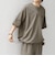 【WEB限定】SHIPS any:〈吸水速乾/UVカット〉ドライタッチ ヘンリーネック Tシャツ＋イージーショーツ＋パッカブルバッグ 3点セット◆