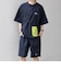 【WEB限定】SHIPS any:〈吸水速乾/UVカット〉ドライタッチ ヘンリーネック Tシャツ＋イージーショーツ＋パッカブルバッグ 3点セット◆