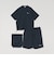 【WEB限定】SHIPS any:〈吸水速乾/UVカット〉ドライタッチ ヘンリーネック Tシャツ＋イージーショーツ＋パッカブルバッグ 3点セット◆