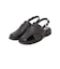 《予約》【SHIPS any別注】ALL BLACK:  バック ストラップ サンダル