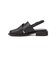 《予約》【SHIPS any別注】ALL BLACK:  バック ストラップ サンダル