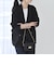 《予約》quaranciel:〈手洗い可能〉シアー カラミ テーラード ダブル ジャケット