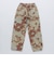 NOMARHYTHM TEXTILE: CAMO FLOWER DOUBLE KNEE PANTS