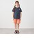THE NORTH FACE: スクエア バンダナ  バックプリント ロゴ Tシャツ 26SS<KIDS>