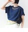 《一部追加予約》〈手洗い可能〉襟 刺繍 デザイン ヴィンテージ スパン ブラウス