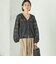 Wai＋:〈洗濯機可能〉シアー チェック フーディー シャツ