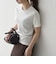 《予約》SHIPS any:〈洗濯機可能〉透かし レース 半袖 クルーネック Tシャツ