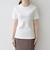 《予約》SHIPS any:〈洗濯機可能〉透かし レース 半袖 クルーネック Tシャツ