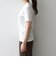 《予約》SHIPS any:〈洗濯機可能〉透かし レース 半袖 クルーネック Tシャツ