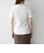 《予約》SHIPS any:〈洗濯機可能〉透かし レース 半袖 クルーネック Tシャツ