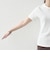 《予約》SHIPS any:〈洗濯機可能〉透かし レース 半袖 クルーネック Tシャツ