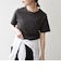 《予約》SHIPS any:〈洗濯機可能〉透かし レース 半袖 クルーネック Tシャツ