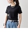 《予約》SHIPS any:〈洗濯機可能〉透かし レース 半袖 クルーネック Tシャツ