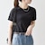 《予約》SHIPS any:〈洗濯機可能〉透かし レース 半袖 クルーネック Tシャツ