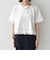 《予約》SHIPS Colors:〈洗濯機可能〉リンク レース コンビ TEE◆