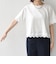 《予約》SHIPS Colors:〈洗濯機可能〉リンク レース コンビ TEE◆