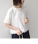 《予約》SHIPS Colors:〈洗濯機可能〉リンク レース コンビ TEE◆