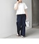 《予約》SHIPS Colors:〈洗濯機可能〉リンク レース コンビ TEE◆