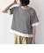 《予約》SHIPS Colors:〈洗濯機可能〉リンク レース コンビ TEE◆