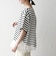 《予約》SHIPS any:〈洗濯機可能〉レース ヘム アシンメトリー ショートスリーブ TEE