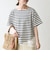 《予約》SHIPS any:〈洗濯機可能〉レース ヘム アシンメトリー ショートスリーブ TEE